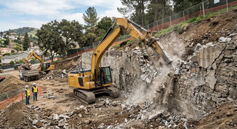 Concrete Wall Removal in Sacramento, CA